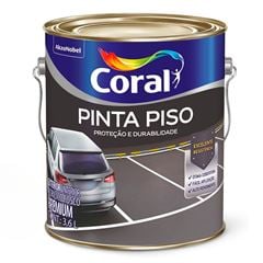 Tinta Acrílica Fosca Pinta Piso 3,6L Amarelo Demarcação CORAL/ REF. 5202466