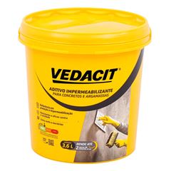 Aditivo Impermeabilizante para Concreto e Argamassa 3,6L Branco VEDACIT / REF. 121845