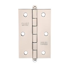 Dobradiça Aço 3x2.1/2 cartela com 03 880 Cromado - Ref.91627 - SILVANA