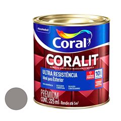 Tinta Esmalte Sintético Brilhante Coralit Ultra Resistência 225ML Alumínio CORAL/ REF. 5202695