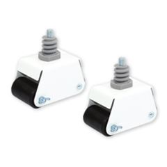 Carrinho de Aço 450 Litros para Geladeira Freezer Fogão com Freio Branco - Ref.0525 - ENGEDOM
