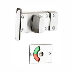 Fecho WC Zamak Livre e Ocupado 530 Escovado - Ref. 97657 - SILVANA