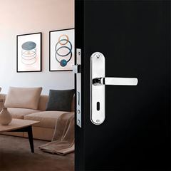 Fechadura Interna Alavanca Espelho Italy 1210/10 SC Cromada - Ref. 96094 - SILVANA