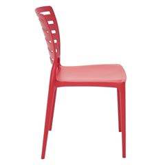 Cadeira em Polipropileno Sofia com Encosto Vazado Vermelha - Ref.92237/040 - TRAMONTINA