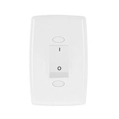 Interruptor Safira 4x2 1 Tomada Simples Bipolar 25A Branco - Ref. 2233 - ILUMI