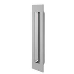 Puxador Concha 150mm de Embutir com Cavidade Quadrada em Aço Inox Escovado PADO / REF. 59122897