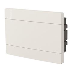 Quadro de Distribuição em ABS de Embutir com Barramento para 12 Disjuntores DIN ou 8 Disjuntores Nema Vision Branco Opaco ELETROMAR / REF. VD12PD