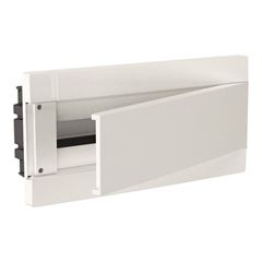 Quadro de Distribuição em ABS de Embutir para 18 Disjuntores DIN ou 12 Disjuntores Nema Vision Branco Opaco ELETROMAR / REF. VD18PD