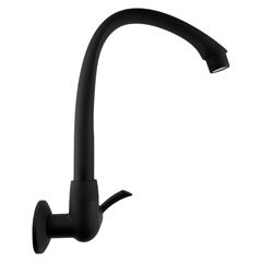 Torneira para Cozinha ABS de Parede Bica Móvel Alta Linea Preto Fosco TIGRE / REF. 300005606