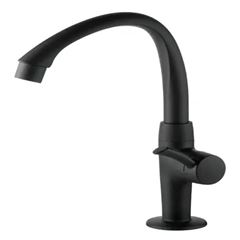 Torneira para Lavatório ABS de Mesa Bica Alta Móvel Linea Preto Fosco TIGRE / REF. 300005609
