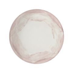 Prato de Porcelana 22cm Fundo Rosé Decorado TRAMONTINA / REF. 96580/005