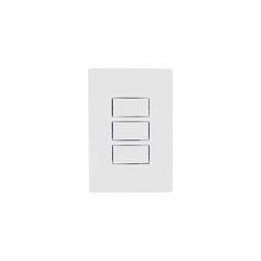 Interruptor 4x2 3 Teclas Simples 10A I9 Branco ILUMI / REF. 9419