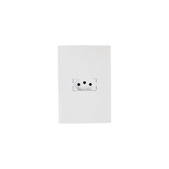 Tomada 4x2 Simples 2P+T 20A Horizontal I9 Branco ILUMI / REF. 94141