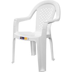 Poltrona Plástica Jacarecica Branco SOLPLAST / REF. 7898956873044