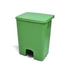 Lixeira em Polipropileno 50 Litros Coletora com Pedal Verde BRALIMPIA / REF. MVCP5SVD