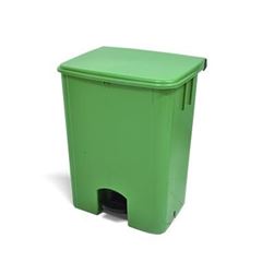 Lixeira em Polipropileno 80 Litros Coletora com Pedal Verde BRALIMPIA / REF. MVCP8SVD