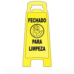 Placa de Sinalização Fechado para Limpeza BRALIMPIA / REF. MVPL2024