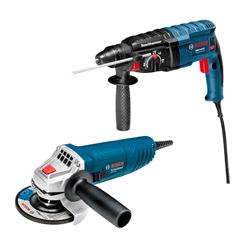 Kit Martelete Perfurador GBH 2-24 D 820W 220V + Esmerilhadeira GWS850 BOSCH / REF. 06112A75E0-000