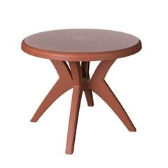 Mesa em Polipropileno 90cm Redonda Deluxe Terracota FORTE PLÁSTICO / REF. 7894855232586