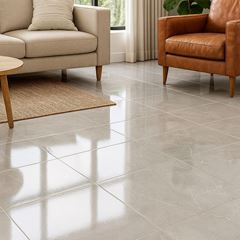 Piso Cerâmico Cinza Imperial Brilhante 60x60 Tipo A POINTER / REF. 208738E