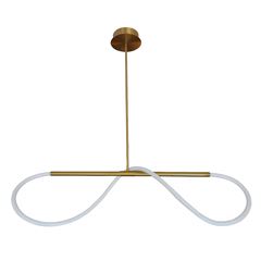 Pendente em Metal Led 29W Bivolt Tuna 3 Cores Amarelo Bronze DILUX / REF. DI00753