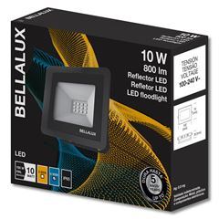 Refletor em Alumínio LED 10W Bivolt 865 6500K Preto BELLALUX / Ref. 7023924