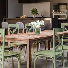 Cadeira em Polipropileno Cross Nude Cinza FORTE PLÁSTICO / REF. 7894855231800