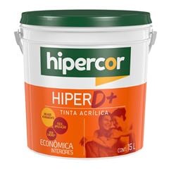 Tinta Acrílica Fosca 15L Hiper D+ Verde Primavera HIPERCOR / REF. 624303961