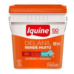 Tinta Acrílica Fosca Delanil Rende Muito 15L Retangular Branco Gelo IQUINE / REF. 70300371