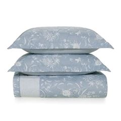 Kit Colcha Casal Algodão 3 Peças Enara Azul KARSTEN / REF. 3971776