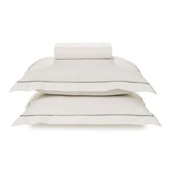 Jogo de Cama Queen Algodão 3 Peças Dutra Branco KARSTEN / REF. 3974392
