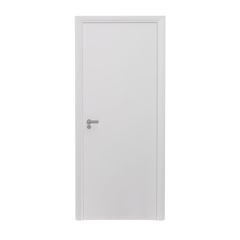 Porta de Madeira 70x210cm Lisa Solida Laca Branco Velluto ROCHA / REF. 10005(5257)