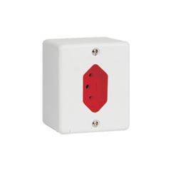 Tomada Sistema X 2P+T 20A Box Vermelho e Branco ILUMI / REF. 63143