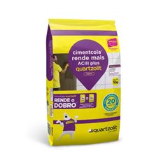 Argamassa Externo e Interno Rende Mais ACIII Plus 10kg Cinza QUARTZOLIT / REF. 0709.00001.0010PL