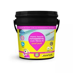Impermeabilizante Manta Liquida fotossensível com 6 Fibras 18kg Branco QUARTZOLIT / REF. 0699.00000.0018BA