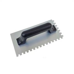 Desempenadeira de Aço Dentada com Cabo de PVC 12 x 24cm MOMFORT / REF. 404041