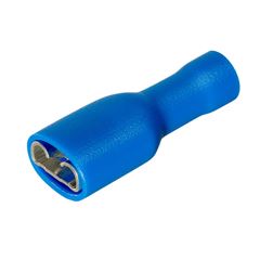 Terminal Fêmea T Isolado 1,5 a 2,5mm M10 Maleta com 20 Unidades Azul ELETROMAR / REF. 93061