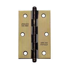 Dobradiça Aço 3.1/2 Cartela com 3 880 Ferro Zincado Oxidado Envernizado - Ref.92464 - SILVANA