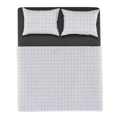 Jogo de Cama Casal Algodão 4 Peças Bento Branco KARSTEN / REF. 3445578