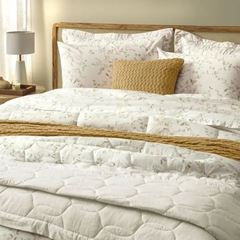 Kit Colcha King Algodão 3 Peças Natalie Branco KARSTEN / REF. 3430326