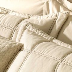 Kit Colcha Queen Poliéster 3 Peças Santoro Natural KARSTEN / REF. 3993885