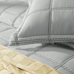 Kit Colcha King Poliéster 3 Peças Santoro Névoa KARSTEN / REF. 3993940