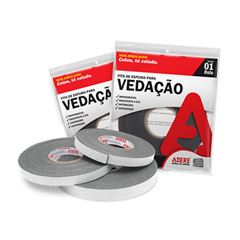 Fita de Espuma 19mmx5m para Vedação E104S Cinza ADERE / REF. 32082102081