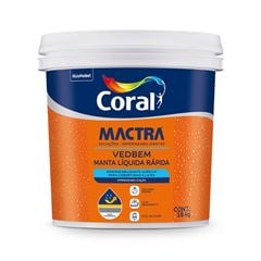 Impermeabilizante Acrílico 18KG Vedbem Manta Liquida Rápida Branca CORAL MACTRA / REF. 5906027