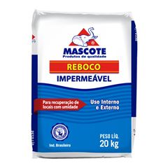 Massa Reboco Impermeável Saco de 20kg MASCOTE / REF. 564