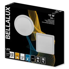 Painel em Abs Led 12w Bivolt Sobrepor Quadrado 4000K BELLALUX / REF. 7022893