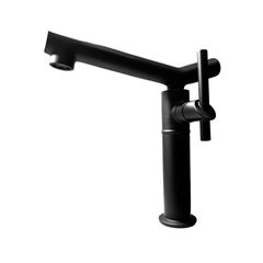 Torneira para Lavatório em Metal de Mesa Bica Baixa Genova Preto SIGMA / REF. 40910010