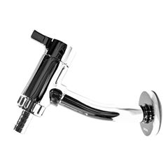 Torneira Jardim em Metal de Parede Curta com Bico para Mangueira Asti Cromado SIGMA / REF. 40350910