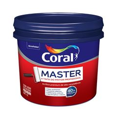 Tinta Acrílica Fosca Master 15L Branco CORAL / REF. 5902217