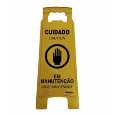 Placa em Polipropileno 27x65cm Cuidado em Manutenção SINALIZE / REF. 700AM